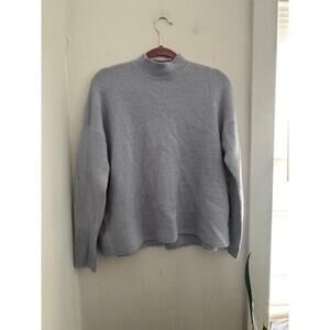 FOREVER 21 Women's Blue Cropped Open Back Sweater | Size Small